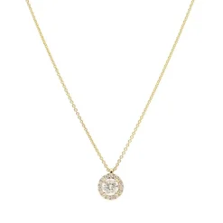 Lab Grown Diamond Collier Gold 585 im Brillantschliff zus. 0,38 ct.