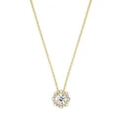Lab Grown Diamond Collier Gold 585 im Brillantschliff zus. 0,98 ct.