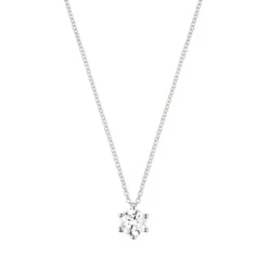 Lab Grown Diamond Collier Wei&szlig;gold 585 im Brillantschliff ca. 1,00 ct