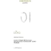Lab Grown Diamond Creolen Wei&szlig;gold 585 im Brillantschliff zus. 1,12 ct.