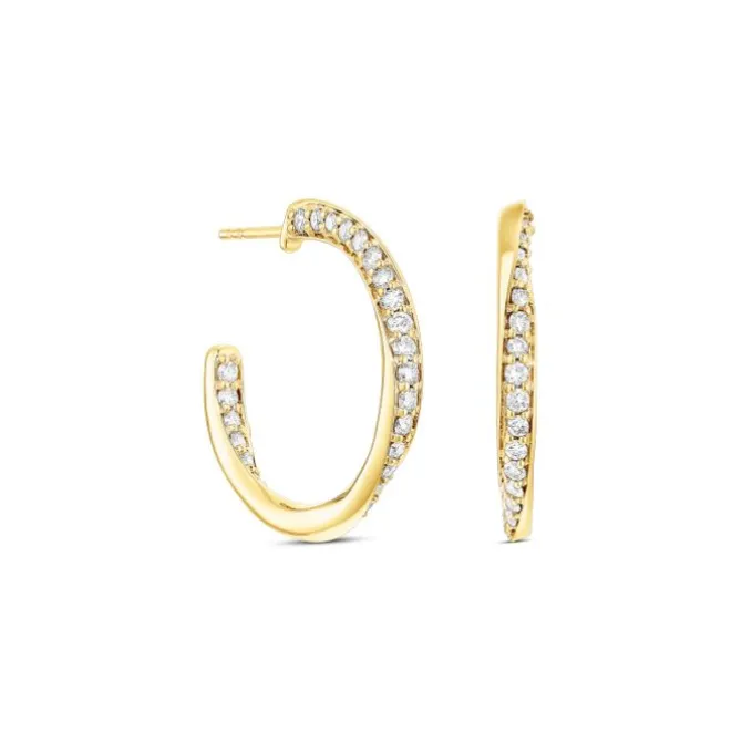 Lab Grown Diamond Creolen Gold 585 im Brillantschliff zus. 1,12 ct.