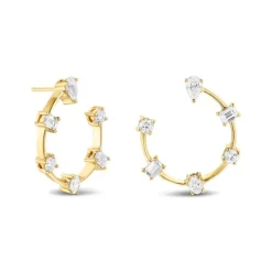 Lab Grown Diamond Creolen Gold 585 zus. 1,81 ct.
