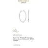 Lab Grown Diamond Klappcreolen Wei&szlig;gold 585 im Brillantschliff zus. 0,67 ct.