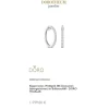 Lab Grown Diamond Klappcreolen Wei&szlig;gold 585 im Brillantschliff zus. 0,90 ct.