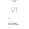 Lab Grown Diamond Klappcreolen Wei&szlig;gold 585 im Brillantschliff zus. 0,73 ct.