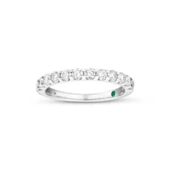 Lab Grown Diamond Memoryring Weißgold 585 im Brillantschliff zus. 0,72 ct.