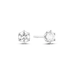 Lab Grown Diamond Ohrstecker Wei&szlig;gold 585 im Brillantschliff zus. 0,75 ct.