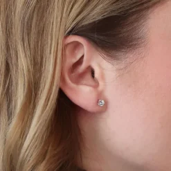 Lab Grown Diamond Ohrstecker Wei&szlig;gold 585 im Brillantschliff zus. 0,50 ct