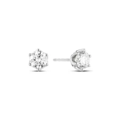 Lab Grown Diamond Ohrstecker Wei&szlig;gold 585 im Brillantschliff zus. 1.00 ct