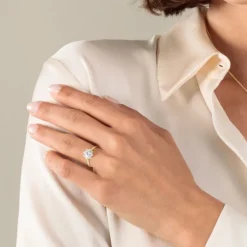 Lab Grown Diamond Ring Gold 585 im Brillantschliff zus. 0,98 ct.