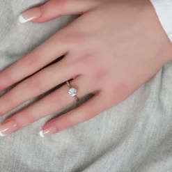 Lab Grown Diamond Solit&auml;r Ring Wei&szlig;gold 585 im Brillantschliff 1,00 ct.