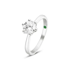 Lab Grown Diamond Solit&auml;r Ring Wei&szlig;gold 585 im Brillantschliff 1,00 ct.