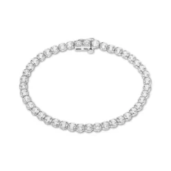 Lab Grown Diamond Tennisarmband Wei&szlig;gold 585 im Brillantschliff zus. 7,50 ct. (ca. 18cm)