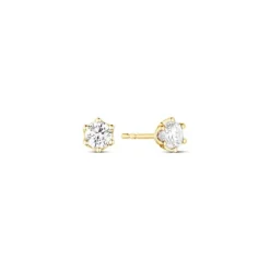 Labor Diamant Ohrstecker Gold 585 im Brillantschliff zus. 0,50 ct.