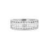 Labor Diamant Ring Wei&szlig;gold 585 im Brillant- und Baguetteschliff zus. 1,00 ct.