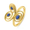 Lapislazuli Ring Silber 925 vergoldet
