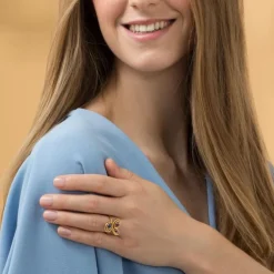 Lapislazuli Ring Silber 925 vergoldet