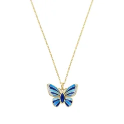 Lapislazuli Topas Collier 