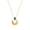 Lapsilazuli Collier Silber 925 vergoldet
