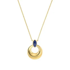 Lapsilazuli Collier Silber 925 vergoldet