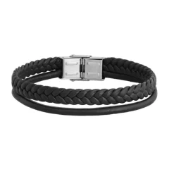 Leder Armband Edelstahl