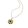 Malachit Collier Silber 925 vergoldet