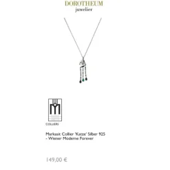 Markasit Collier "Katze" Silber 925