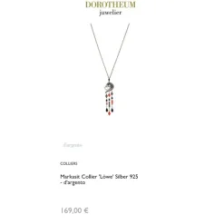 Markasit Collier "L&ouml;we" Silber 925