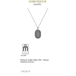 Markasit Collier Silber 925