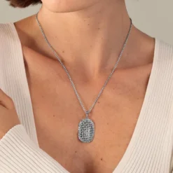Markasit Collier Silber 925