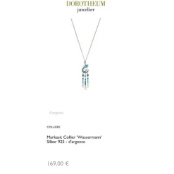 Markasit Collier "Wassermann" Silber 925