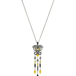 Markasit Collier "Zwilling" Silber 925