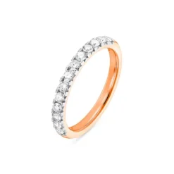 Memory Ring Ros&eacute;gold 585 "Soft Peach" Brillanten 0,50 ct.