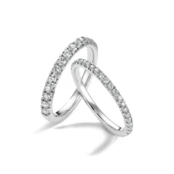Memory Ring Wei&szlig;gold 585 Brillanten 0,50ct.