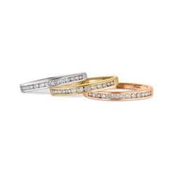 Memory Ring Wei&szlig;gold 585 Brillanten 0,25 ct.