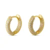 Mini Creolen Gold 585 Zirkonia