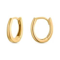 Mini Creolen "Huggie Hoops" Gold 585