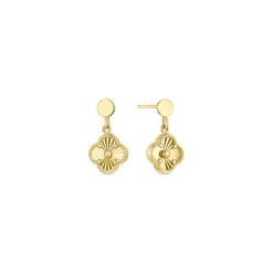 Ohrh&auml;nger "flower" Gold 585