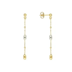 Ohrhänger Gold 585 bicolor