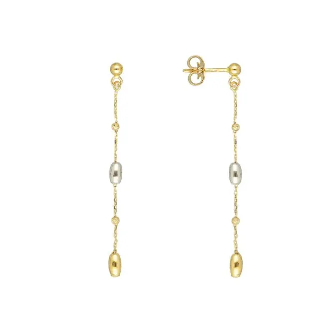 Ohrhänger Gold 585 bicolor