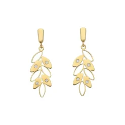 Ohrh&auml;nger Gold 585 Zirkonia