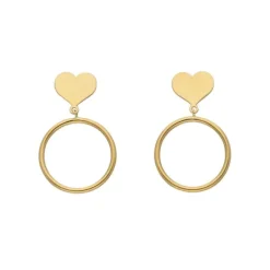Ohrh&auml;nger "Herz" Gold 585