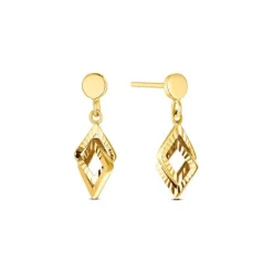 Ohrh&auml;nger "Rhombus" Gold 585