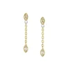 Ohrh&auml;nger "Seasonal Sparkle" Stahl Zirkonia gold ionenplattiert