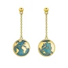 Ohrringe "Globetrotter" Silber 925 vergoldet
