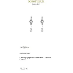 Ohrringe "Jugendstil" Silber 925