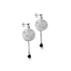 Ohrringe "Kugeltanz" Silber 925 Onyx