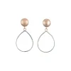 Ohrringe Silber 925 ros&eacute; vergoldet Imitationssteine