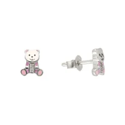 Ohrstecker "B&auml;r" Silber 925 Zirkonia