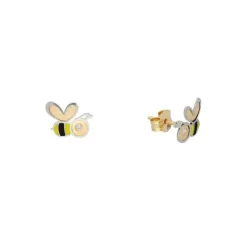 Ohrstecker "Biene" Gold 585 bicolor